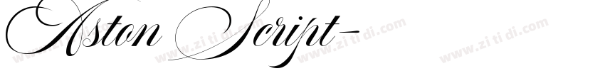Aston Script字体转换